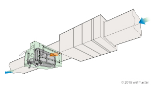 外気処理エアコン系統ダクトでの接続イメージ