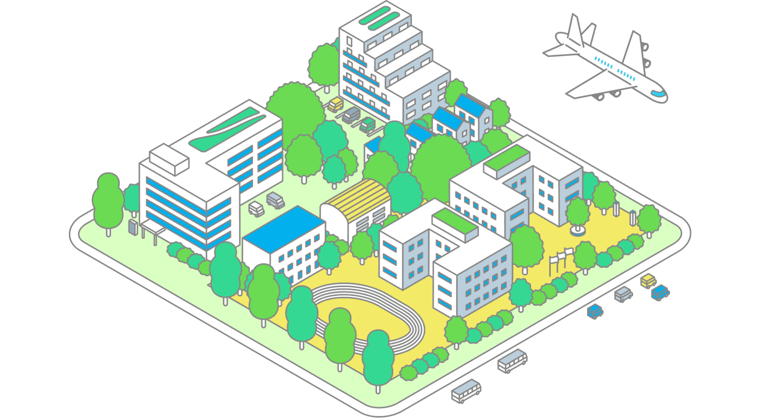 都市景観イラスト