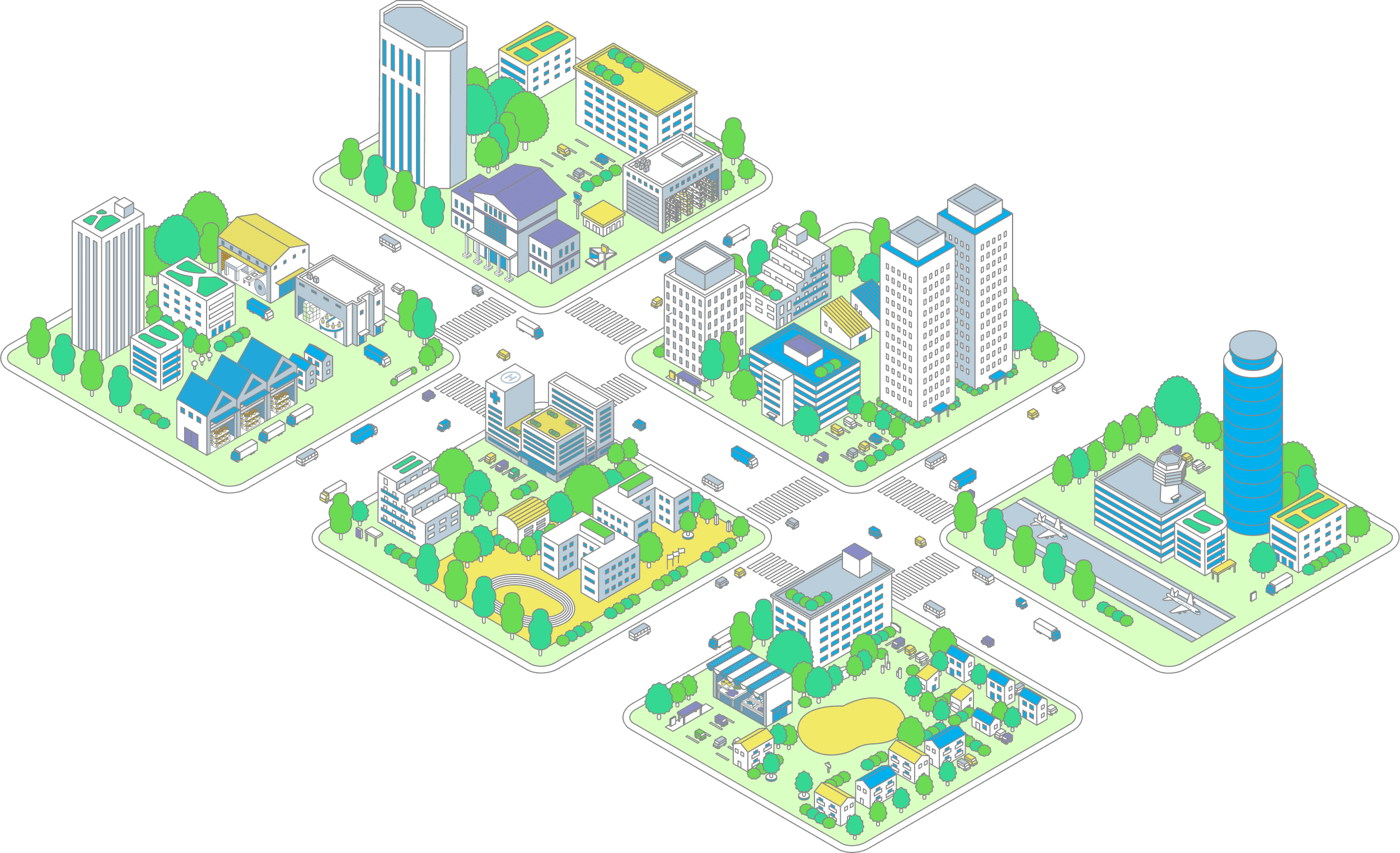 都市景観イラスト