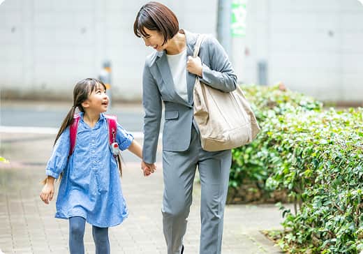 育児時短勤務画像